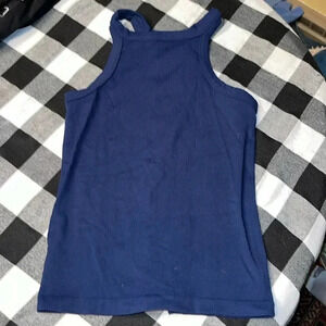 Suzette lace back top ONE SIZE navy